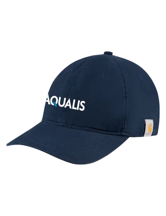 Carhartt Navy Cotton Canvas Cap w/AQUALIS Logo