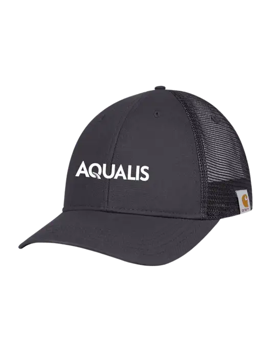 Carhartt Dark Grey Canvas Trucker Cap w/AQUALIS Logo
