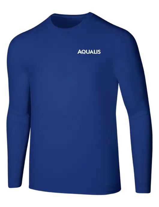 Seriously Soft Dark Royal Long Sleeve T-Shirt w/AQUALIS Logo