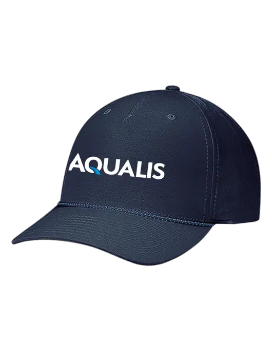 Richardson Laser Perf Performance Dark Navy/Navy-Grey-Blue Rope Cap w/AQUALIS Logo