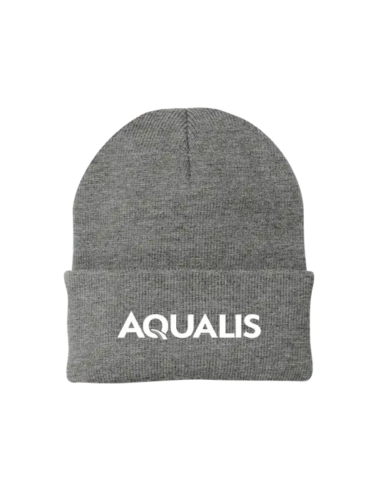 Medium Grey Heather Knit Cap w/AQUALIS Logo