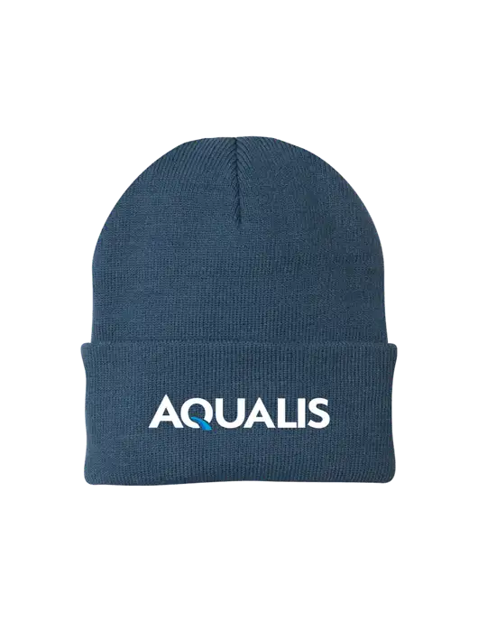 Dark Slate Knit Cap w/AQUALIS Logo
