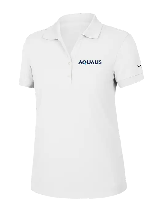 Nike Womens Dri-FIT Classic White Polo w/AQUALIS Logo