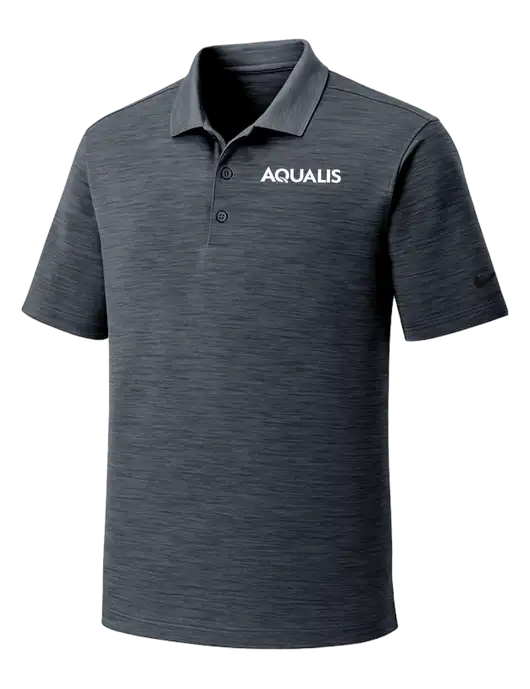 Nike Dri-FIT Dark Grey Striated Polo w/AQUALIS Logo