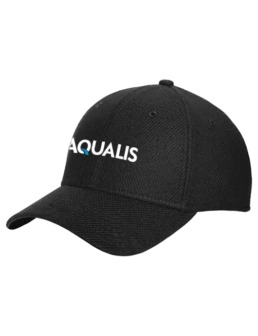 New Era Diamond Era Black Stretch Cap w/AQUALIS Logo