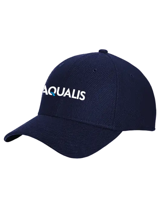 New Era Diamond Era Dark Navy Stretch Cap w/AQUALIS Logo