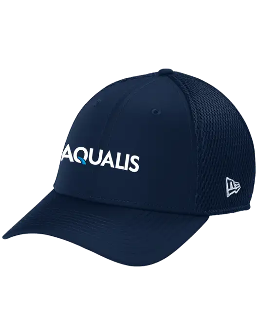 New Era 39THIRTY Performance Stretch Dark Navy Mesh Cap w/AQUALIS Logo