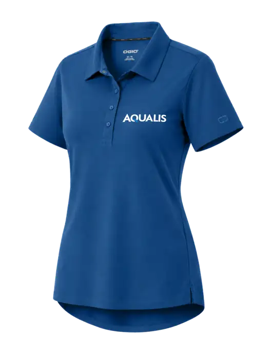 OGIO Womens Envision Light Navy Polo w/AQUALIS Logo