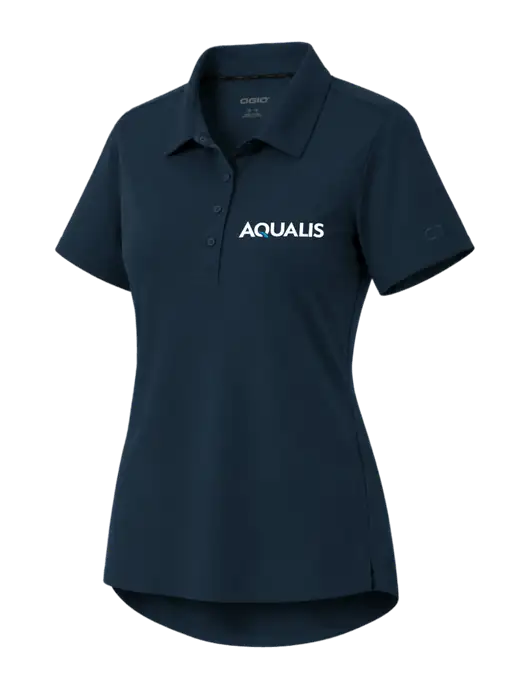 OGIO Womens Envision Dark Navy Polo w/AQUALIS Logo